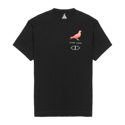 Marškinėliai Poler Poler x Staple Thermo Pigeon SS laisvalaikio marškinėliai 231CLM2003-BLK Juoda