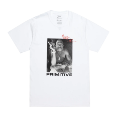 Marškinėliai Primitive Primitive x 2Pac Smoke SS laisvalaikio marškinėliai PAPSP22171-WHT Balta