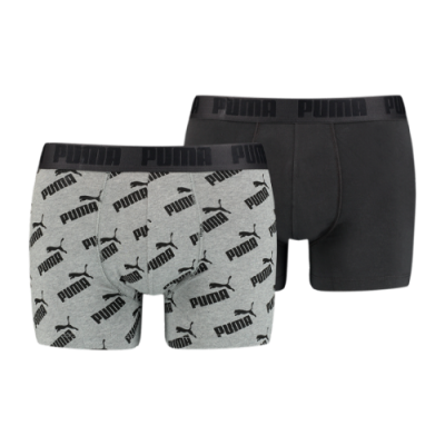 Apatiniai Dovanų Idėjos Iki 25eur Puma All Over Print Logo trumpikės (2vnt) 935054-04 Juoda