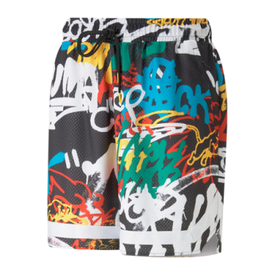 Šortai Viskas Krepšiniui Puma Graffiti Basketball šortai 539239-01 Daugiaspalvis