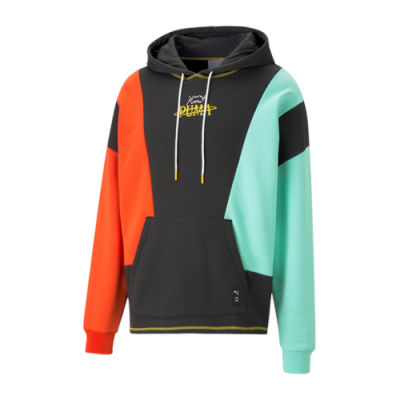 Džemperiai Viskas Krepšiniui Puma In the Paint Basketball Hoodie džemperis 538529-01 Juoda Daugiaspalvis