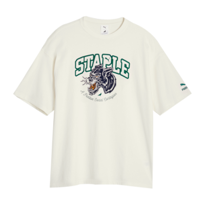 Marškinėliai Vyrams Puma x STAPLE Graphic laisvalaikio marškinėliai 622201-65 Balta