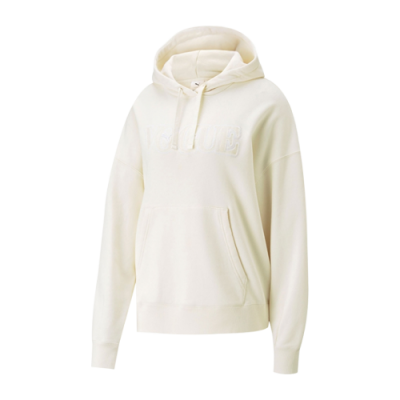 Džemperiai Moterims Puma x VOGUE Wmns Oversized Hoodie džemperis 536691-65 Rusvai Gelsvas