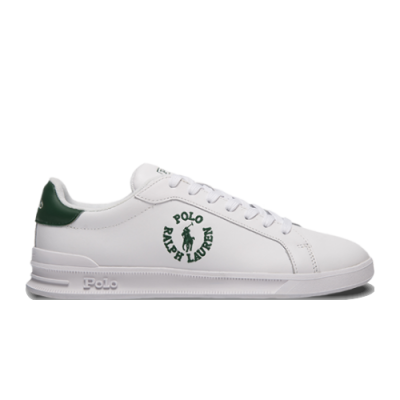 Laisvalaikio Batai Ralph Lauren Polo Ralph Lauren Heritage Court Circle Logo Leather 809877600-001 Balta