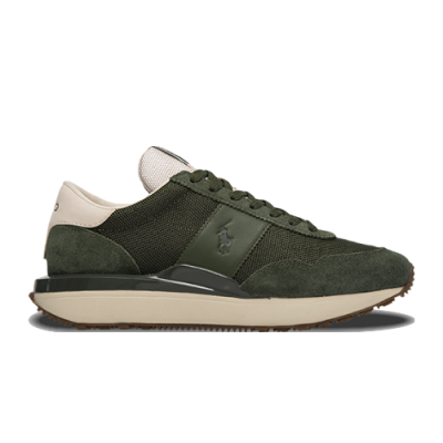Laisvalaikio Batai Treniruočių Polo Ralph Lauren Train 89 Suede Leather & Mesh 809891772-004 Žalias