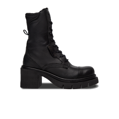 Sezoniniai Batai Replay Replay Wmns Avryl High Lace Up High Boot GWN70-C0001L-003 Juoda