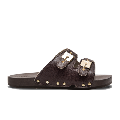 Šlepetės Scholl Iconic Scholl Iconic Wmns Pescura 2 Straps Flex Leather F303021011 Ruda