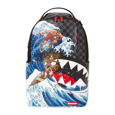 Kuprinės Sprayground Sprayground x Amari Bailey & Sister  Surfrider kuprinė 910B4988NSZ Pilka