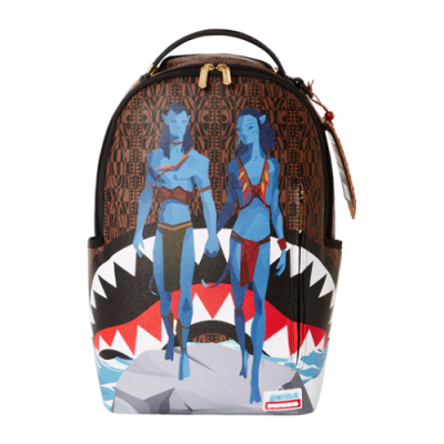 Kuprinės Kuprinės Ir Rankinės Sprayground x Avatar Jake And Neytiri Sharks In Pandora kuprinė 910B5193NSZ Ruda