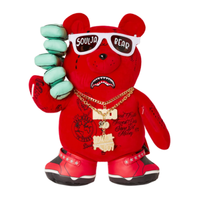 Kuprinės Sprayground Sprayground x Soulja Boy Bear kuprinė 910B4953NSZ Raudona