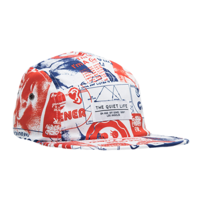 Kepurės Vyrams The Quiet Life Good Listener 5 Panel Camper kepurė 23SPD1-1178-RED Daugiaspalvis