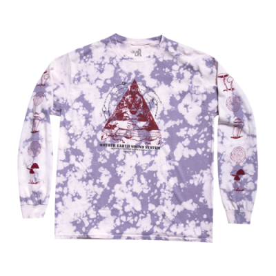 Marškinėliai Vyrams The Quiet Life Mother Earth Sound Tie Dyed laisvalaikio marškinėliai 23SPD1-1130-TIE Violetinė Daugiaspalvis