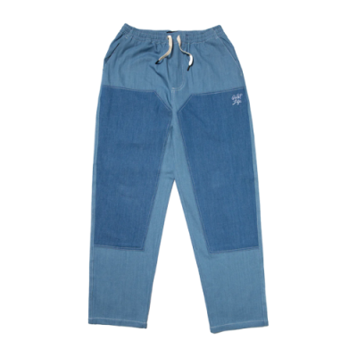 Kelnės  The Quiet Life Patchwork Denim Patch džinsai 23SPD1-1108-DEN Mėlyna