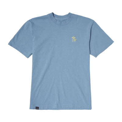 Marškinėliai Kolekcijos The Quiet Life Shhh Embroidery Made in USA laisvalaikio marškinėliai 23SPD1-1113-BLU Mėlyna
