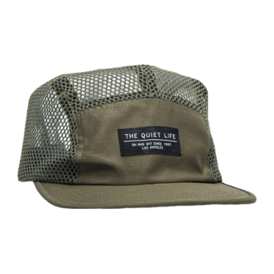 Kepurės Vyrams The Quiet Life Military Mesh 5 Panel Camper kepurė 23SPD2-2149-ARM Žalias