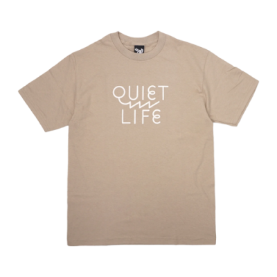 Marškinėliai Vyrams The Quiet Life Zig Zag laisvalaikio marškinėliai 23SPD2-2142-SND Rusvai Gelsvas