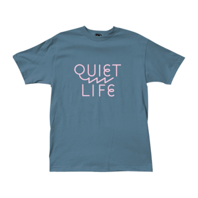 Marškinėliai Vyrams The Quiet Life Zig Zag laisvalaikio marškinėliai 23SPD2-2143-SLT Mėlyna