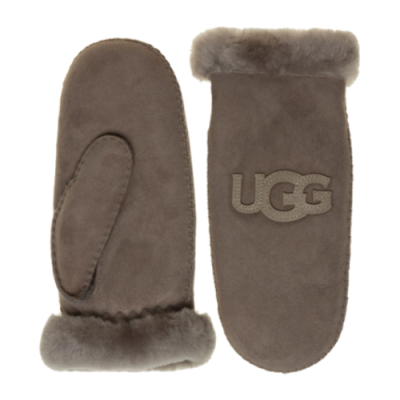 Pirštinės Moterims UGG Wmns Logo Mitten žieminės pirštinės U1912-SYG Pilka