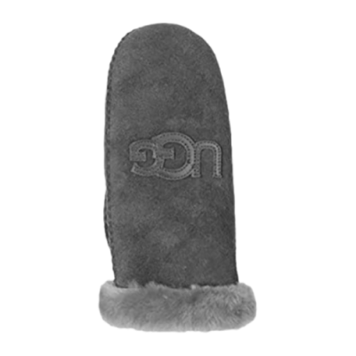 Pirštinės Moterims UGG Wmns Logo Mitten žieminės pirštinės 19276-CHR Pilka