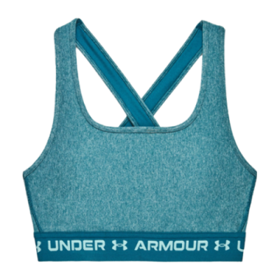 Apatiniai Moterims Under Armour Wmns Mid Crossback Heather Sports liemenėlė 1361036-400 Mėlyna