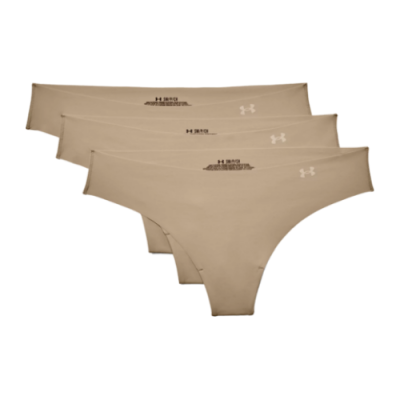Apatiniai Moterims Under Armour Wmns Pure Stretch Thong kelnaitės (3 vnt) 1325615-249 Rusvai Gelsvas