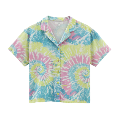 Marškiniai Moterims Vans Wmns Spiraling Tie Dye SS laisvalaikio marškiniai VN0A5ASJ0FS1 Daugiaspalvis