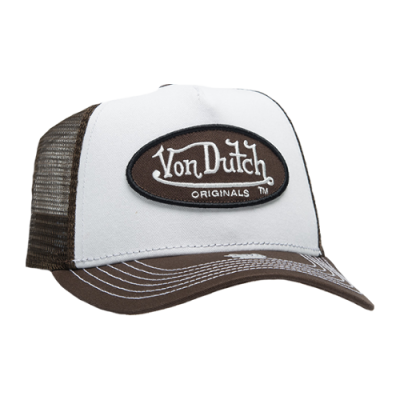 Kepurės Von Dutch Von Dutch Originals Boston Trucker kepurė 7030426-BRWN Balta