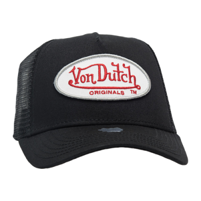 Kepurės Moterims Von Dutch Originals Unisex Trucker Boston kepurė 7030008-BLK Juoda