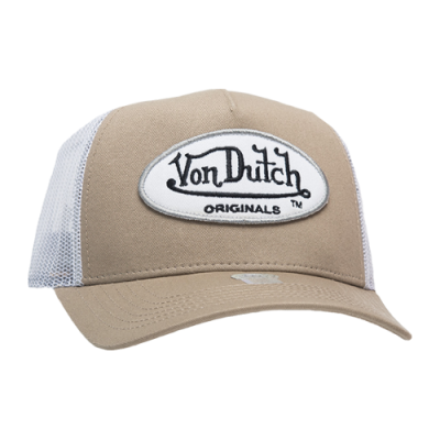 Kepurės Moterims Von Dutch Originals Unisex Baker Trucker kepurė 7030091-BOST Rusvai Gelsvas