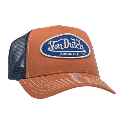 Kepurės Moterims Von Dutch Originals Boston Trucker kepurė 7030142-ORNG Mėlyna Oranžinė