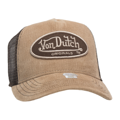 Kepurės Vyrams Von Dutch Originals Unisex Baker Trucker kepurė 7030185-BRWN Ruda