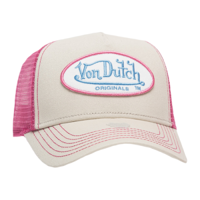 Kepurės Von Dutch Von Dutch Originals Unisex Baker Trucker kepurė 7030461-PINK Rožinis Rusvai Gelsvas