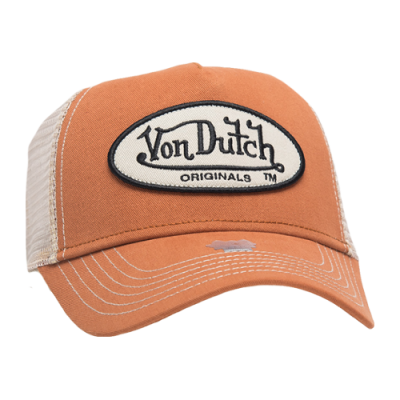 Kepurės Vyrams Von Dutch Originals Unisex Baker Trucker kepurė 7030462-ORNG Oranžinė