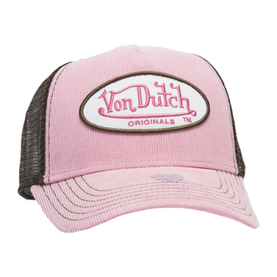 Kepurės Vyrams Von Dutch Originals Unisex Baker Trucker kepurė 7030465-PINK Rožinis