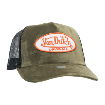 Kepurės Vyrams Von Dutch Originals Unisex Trucker Kent kepurė 7030478-KHK Žalias