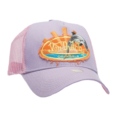 Kepurės Von Dutch Von Dutch Originals Skara Trucker kepurė 7030415-PINK Violetinė