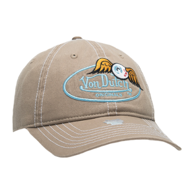 Kepurės Von Dutch Von Dutch Originals Houston kepurė 7030237-BRWN Rusvai Gelsvas