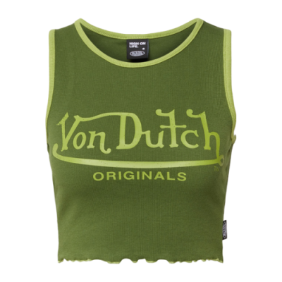 Marškinėliai Moterims Von Dutch Originals Wmns Ashley Tank laisvalaikio marškinėliai 6231047-GRN Žalias