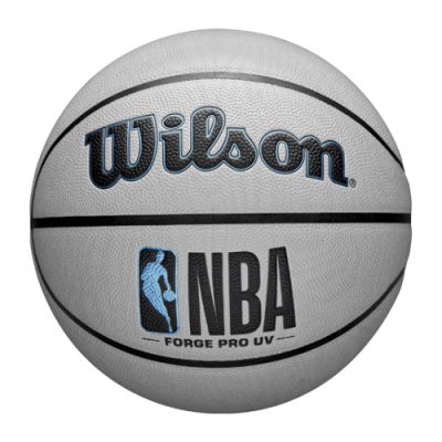 Kamuoliai Vyrams Wilson NBA Forge Pro UV Indoor Outdoor krepšinio kamuolys WZ2010801 Pilka