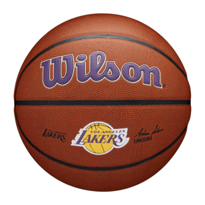 Kamuoliai Vyrams Wilson NBA Los Angeles Lakers Team Composite krepšinio kamuolys WTB3100-LAL Ruda