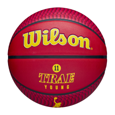 Kamuoliai Vyrams Wilson NBA Trae Young Atlanta Hawks Outdoor krepšinio kamuolys WZ4013-201 Raudona