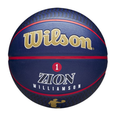 Kamuoliai Vyrams Wilson NBA Zion Williamson New Orleans Pelicans Outdoor krepšinio kamuolys WZ4008-601 Mėlyna
