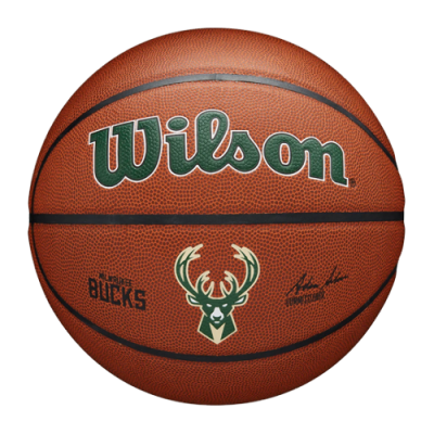 Kamuoliai Vyrams Wilson Team Alliance Milwaukee Bucks krepšinio kamuolys WTB3100-MIL Ruda