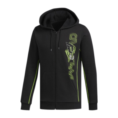 Džemperiai Kolekcijos adidas Basketball Dame Star Wars Aurebesh Hoodie džemperis FN3235 Juoda