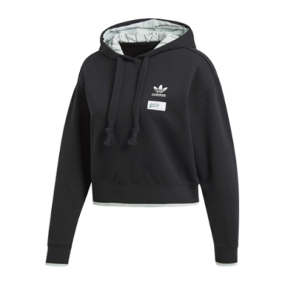Džemperiai Moterims adidas Originals Wmns Cropped Hoodie džemperis DU9927 Juoda