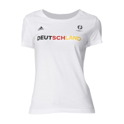 Marškinėliai Išpardavimas adidas Wmns EURO 2016 Deutschland SS futbolo marškinėliai AI5690 Balta Geltona Juoda Raudona