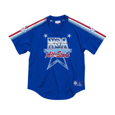Marškinėliai Kolekcijos Mitchell & Ness NBA All-Star 1991 Mesh V-Neck SS krepšinio marškinėliai MSPOMG18025-ASGROYA191