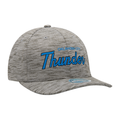 Kepurės Vaikams Mitchell &amp; Ness NBA Oklahoma City Thunder Slub Print 110 Snapback kepurė INTL251-OAKCIT-GRY