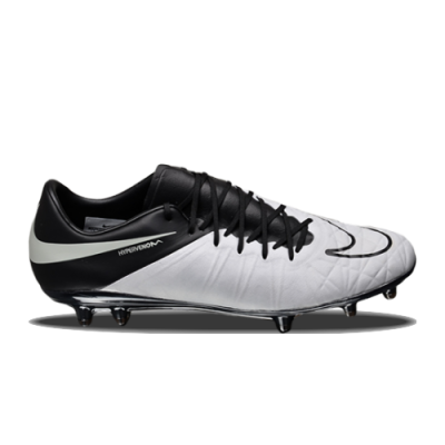 Futbolo Batai Išpardavimas Nike Hypervenom Phinish Leather FG 759980-001 Balta Juoda