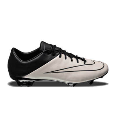 Futbolo Batai Išpardavimas Nike Mercurial Veloce II Leather FG 768808-001 Balta Juoda